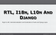 Bi-directional text, i18n, L10n and Django slideshow