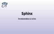 מצגת ההרצאה על Sphinx